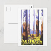  Australische reisposter Briefkaart (Voorkant / Achterkant)