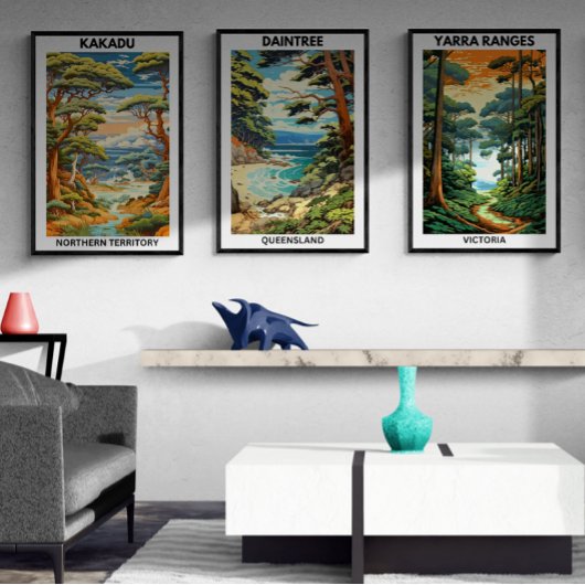 Australische Reisposter, Kakadu, NT Poster