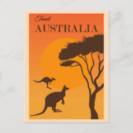 Australische reisposter Kangaroo Briefkaart