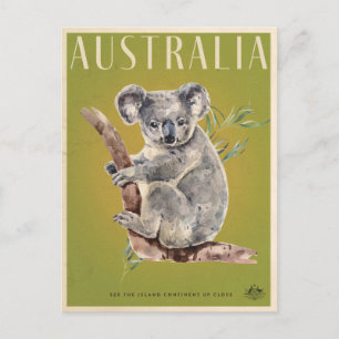  Australische reisposter Koala Briefkaart