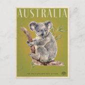 Australische reisposter Koala Briefkaart (Voorkant)