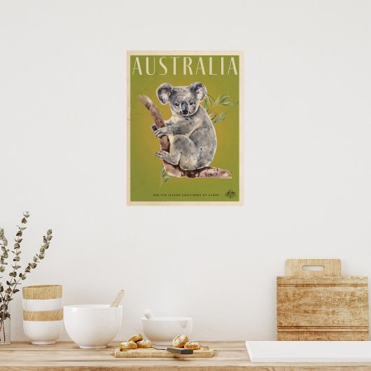 Australische reisposter Koala Poster (Keuken)