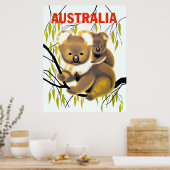 Australische reisposter poster (Keuken)