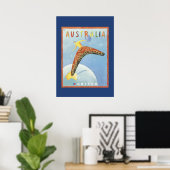 Australische reisposter poster (Thuiskantoor)