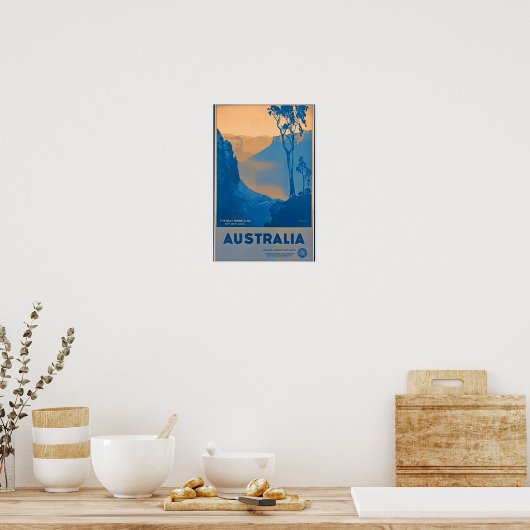 Australische reisposter poster (Keuken)