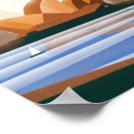 Australische reisposter Sydney Poster (Hoek)