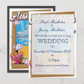 Australische reisposter voor onderwaterhaaien kaart (Voorkant / Achterkant)