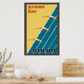 Australische  retourvlucht poster (Keuken)