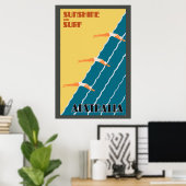 Australische  retourvlucht poster (Thuiskantoor)