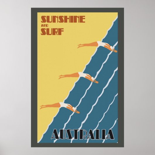 Australische  retourvlucht poster (Voorkant)