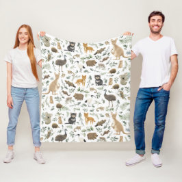 Australische reuzenboon Eucalyptus Fleece Deken