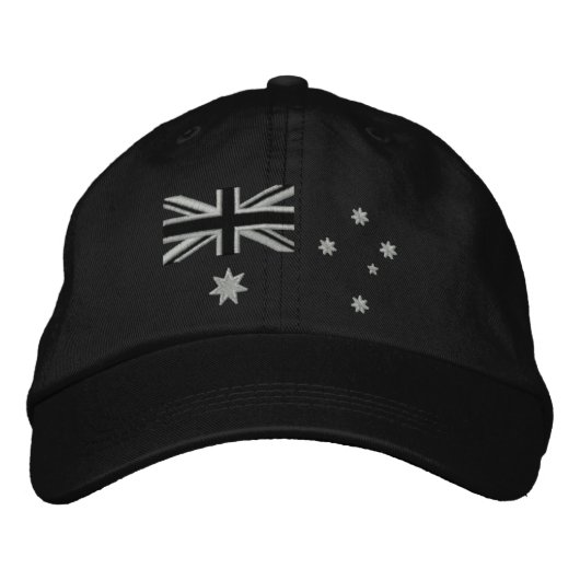 Australische Rocker Flag Embroidery Geborduurde Pet (Voorkant)