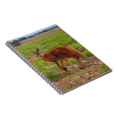Australische rode kangaroo-laptop notitieboek (Rechterzijde)