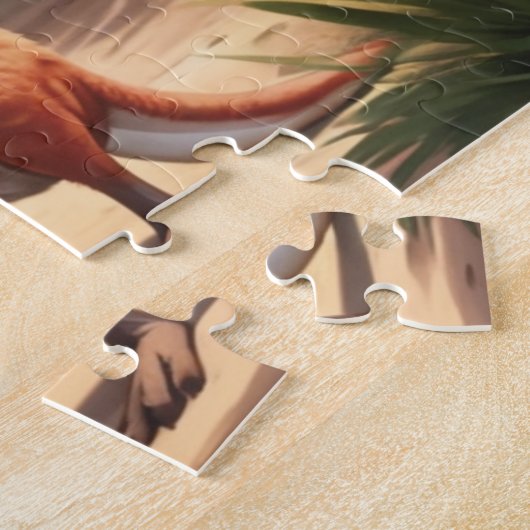 Australische rode kangoeroes legpuzzel (Zijkant)