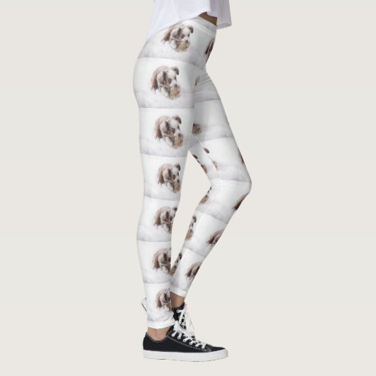 Australische rode merle pup leggings (Rechts)