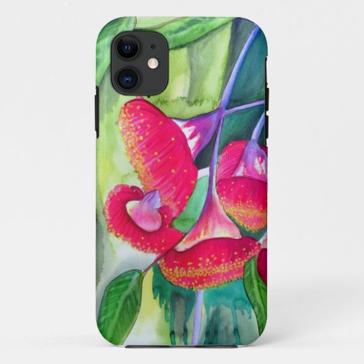 Australische roodbloeiende waterverf Case-Mate iPhone case (Achterkant)