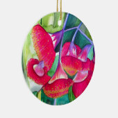 Australische roodbloeiende waterverf keramisch ornament (Rechts)