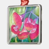 Australische roodbloeiende waterverf metalen ornament (Links)