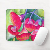 Australische roodbloeiende waterverf muismat (Met muis)