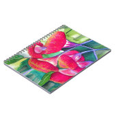 Australische roodbloeiende waterverf notitieboek (Linkerzijde)