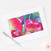 Australische roodbloeiende waterverf rechthoekige sticker (Envelop)