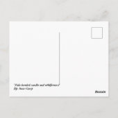 Australische Rosella met bleke kop & wilde bloemen Briefkaart (Achterkant)