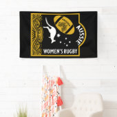 Australische rugbysport voor dames spandoek (Insitu)