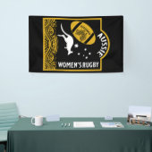 Australische rugbysport voor dames spandoek (Beurs)