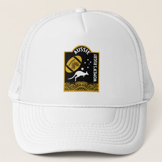 Australische rugbysport voor dames trucker pet (Voorkant)
