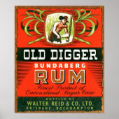  Australische Rum Adverteren. Poster (Voorkant)