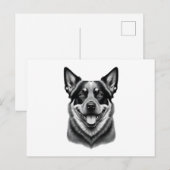 Australische runderen hond briefkaarten, Charming Briefkaart (Voorkant / Achterkant)