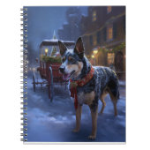 Australische runderen kerstfeest  notitieboek (Voorkant)