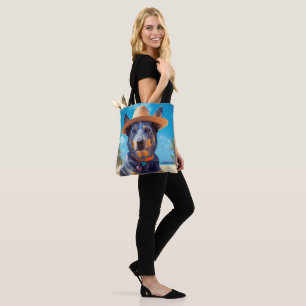 Australische runderen op het strand, cadeau voor h tote bag
