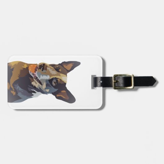 Australische runderhond | bagagelabel (Voorkant horizontaal)