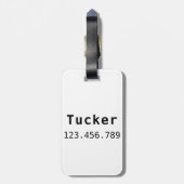 Australische runderhond | bagagelabel (Achterkant verticaal)