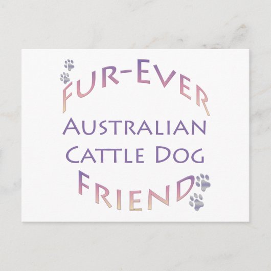 Australische runderhond Furever Briefkaart (Voorkant)