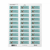Australische Rundvee Hond Retouradres Labels (Full Sheet)
