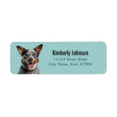 Australische Rundvee Hond Retouradres Labels (Voorkant)
