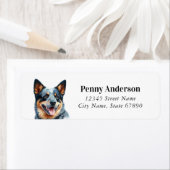 Australische Rundvee Hond Retouradres Labels (Insitu)
