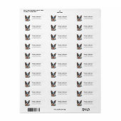 Australische Rundvee Hond Retouradres Labels (Full Sheet)