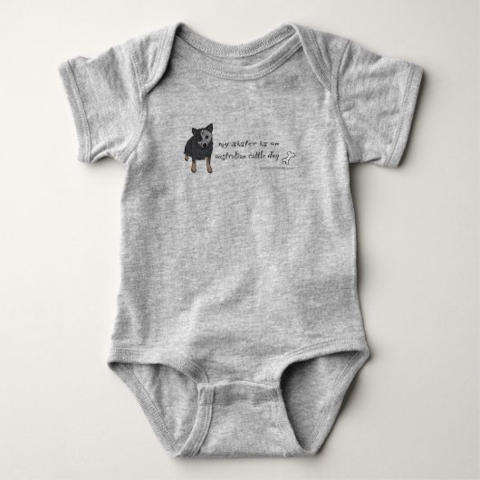 australische rundveefond romper (Voorkant)