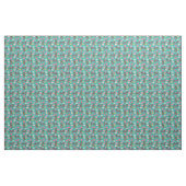 australische rundveefond turquoise donuts stof (Yard (91,4 cm))