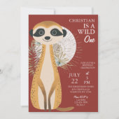 Australische Safari Wild Een Eerste Verjaardag Kaart (Voorkant)