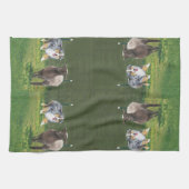 Australische schaap ~ Fetch Vert Oil Painting Theedoek (Horizontaal)