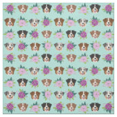 Australische schaapse paarse bloementeelt stof (Swatch)