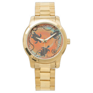 AUSTRALISCHE SCHILDERKUNST VAN SCHILDPADDEN       HORLOGE