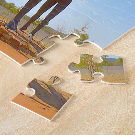 Australische sculpturen legpuzzel (Zijkant)