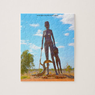 Australische sculpturen legpuzzel