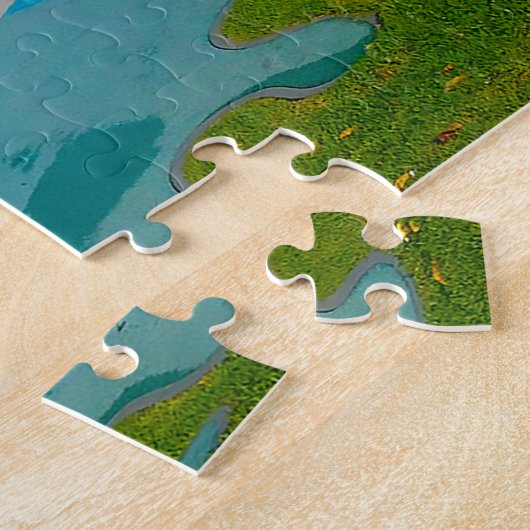 Australische sculpturen legpuzzel (Zijkant)