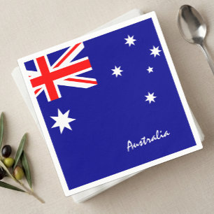 Australische servetten, Australische vlag feest / Servet